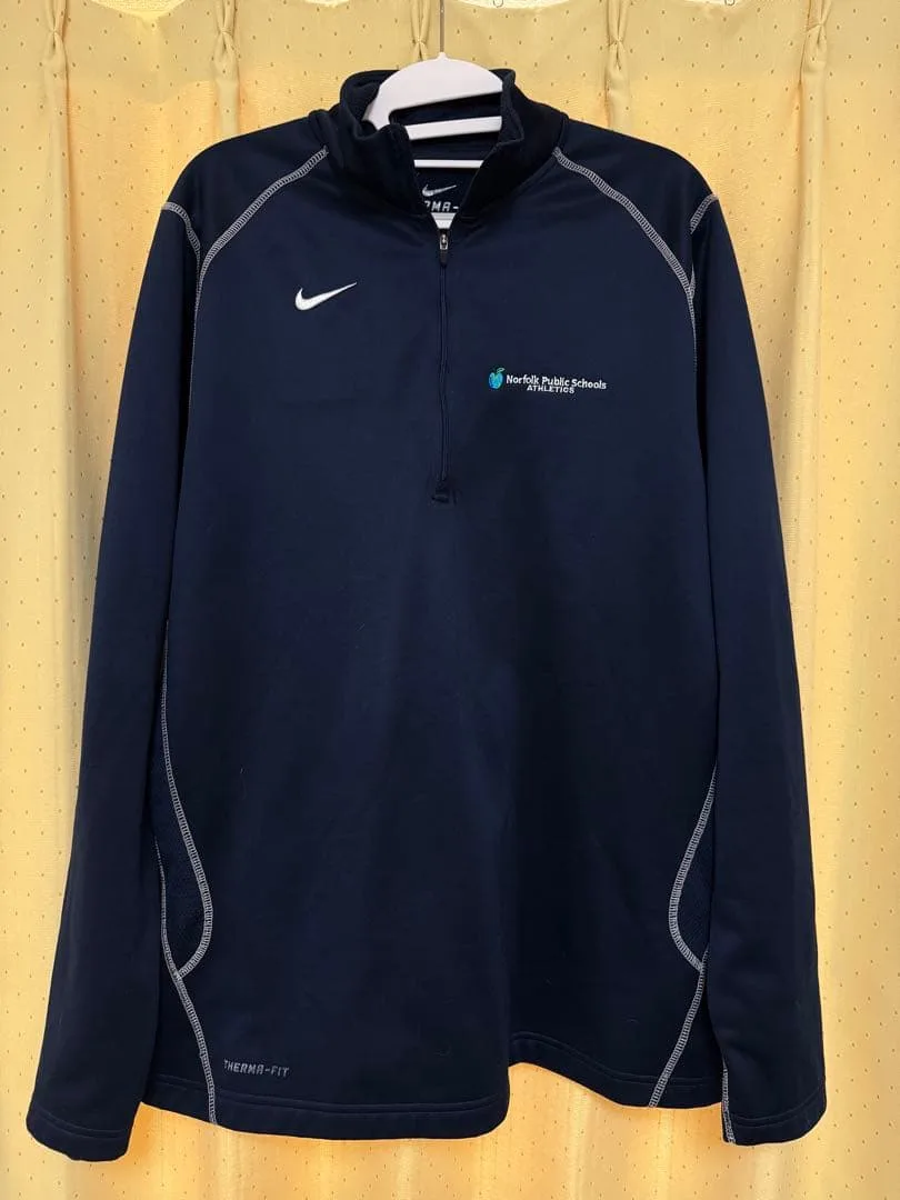 NIKE メンズXL ハーフジップ ブラック