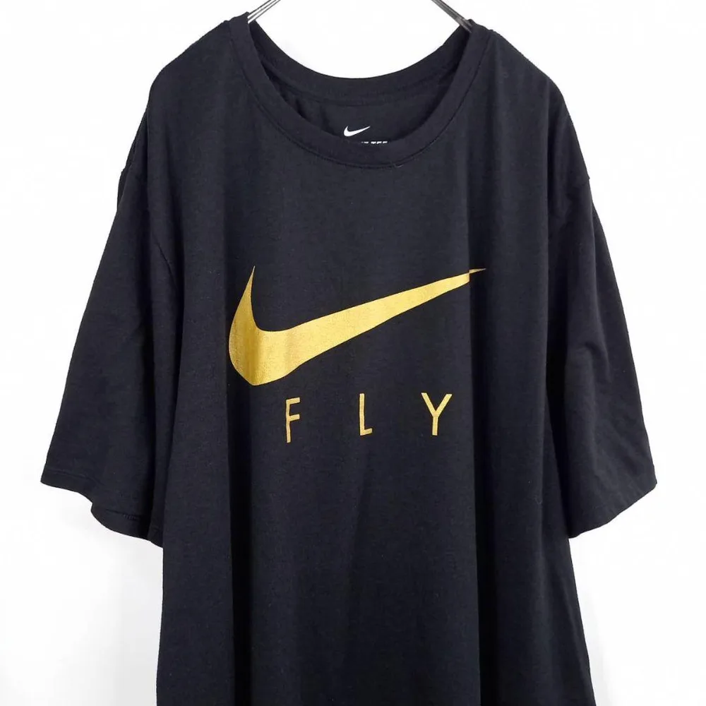 ナイキ クルーネック プリント Tシャツ 半袖 ロゴ スウォッシュ ブラック L