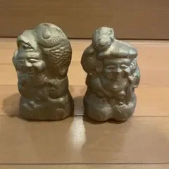 七福神 陶器 土人形 2体セット