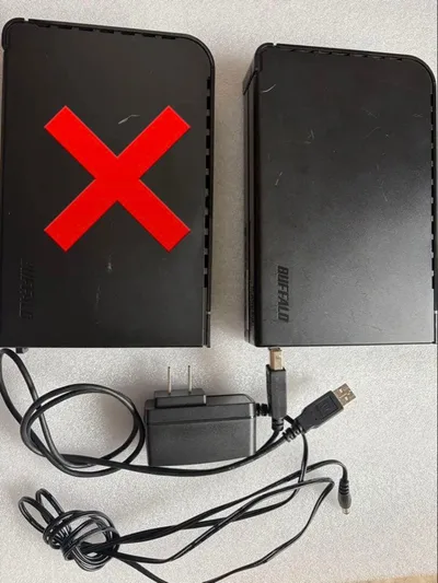 BUFFALO HD-LB1.0TU2/N 外付けHDD 本体
