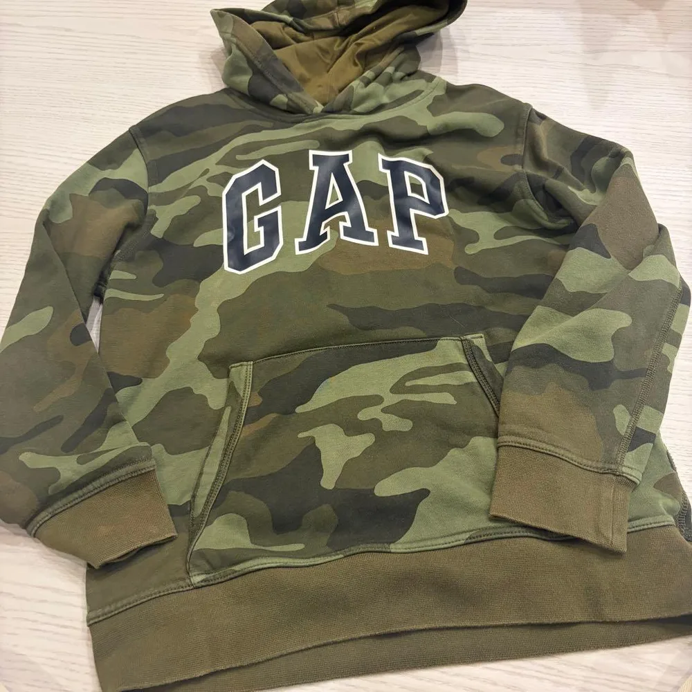 00s【archive】OLD GAP Hoodie Y2K 短丈 カモフラ