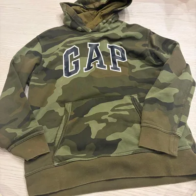 00s【archive】OLD GAP Hoodie Y2K 短丈 カモフラ
