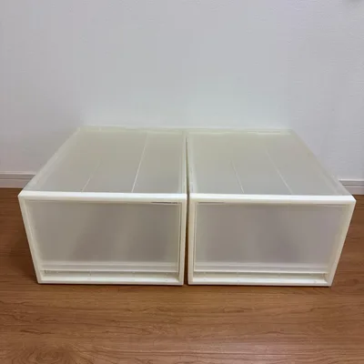 無印良品 ポリプロピレン収納ケース 2セット 幅34×奥行44.5×高さ24cm