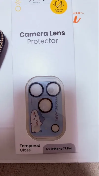 iPhone 17 Pro カメラレンズプロテクター ハチワレ