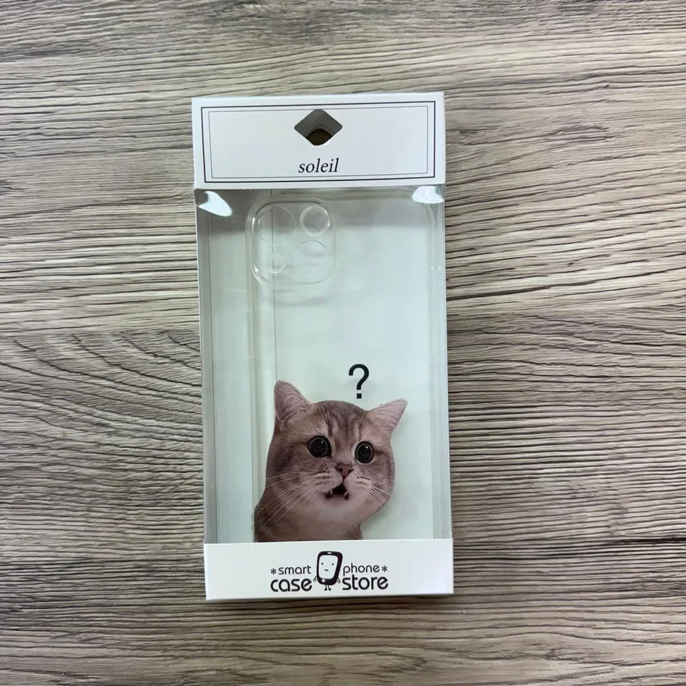新品未使用 iPhone14ケース 猫ミーム