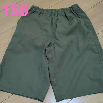 無印良品 キッズ ハーフパンツ 150 カーキ