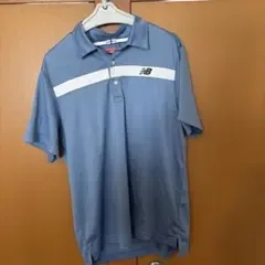 New Balance ゴルフウェア ポロシャツ ブルー