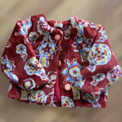 bebe ファーコート レッド 100