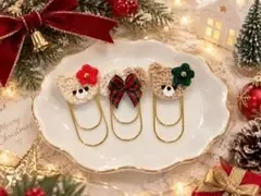 ペーパークリップ バインダー貯金savingリフィル貯金 くまさんとクリスマス