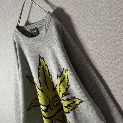 【新品】HUF GREENCH BUDDY CREWNECK SWEATER M