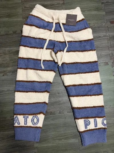 新品 GELATO PIQUE HOMME ボーダー ロングパンツ M