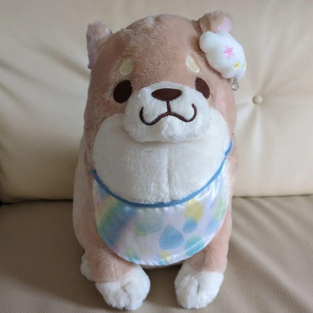 忠犬もちしば ぬいぐるみ スタイ付き