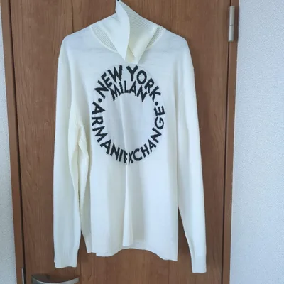 ARMANI EXCHANGE ニット ホワイト L