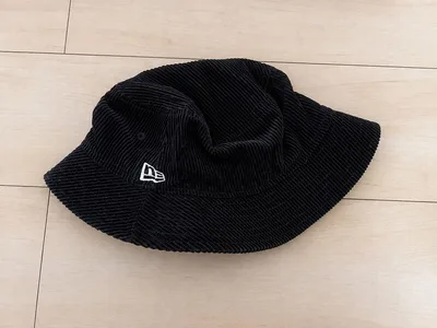 NEW ERA コーデュロイ バケットハット ブラック