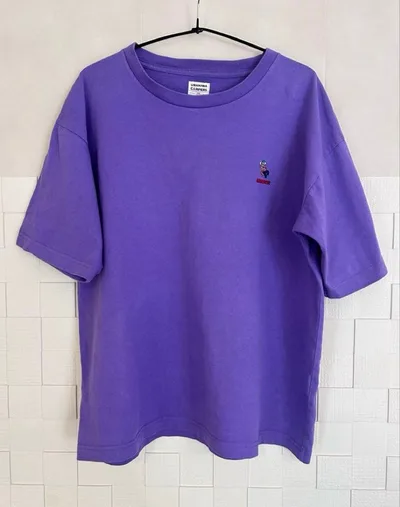 URANIWA CAMPERS Tシャツ 古着 パープル Mサイズ