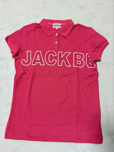 JACK BUNNY ジャックバニー 半袖ポロシャツ ピンク レディース