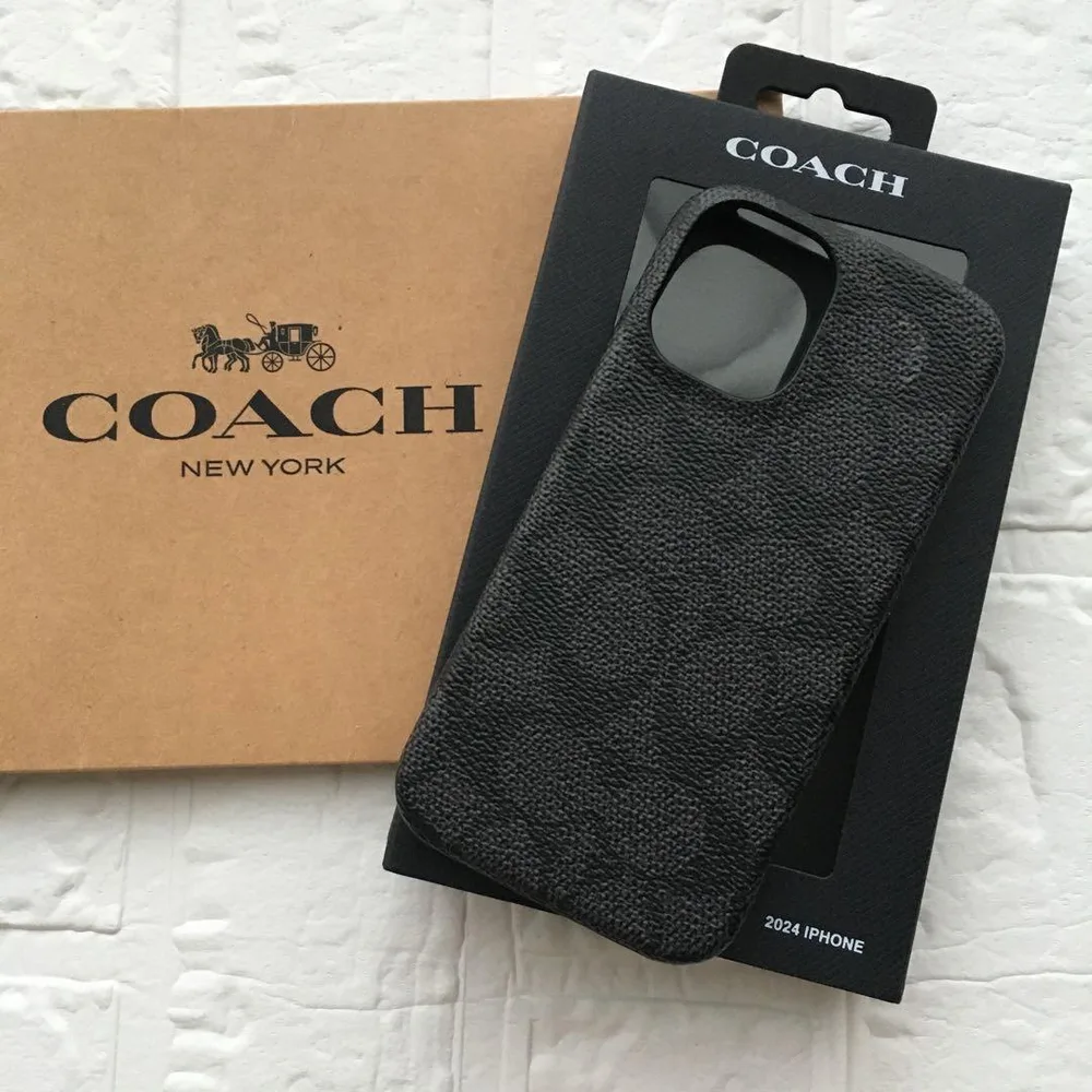 新品★COACH コーチ iPhone 16 ケース スマホケース ブラック