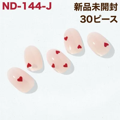 ND-144-J ohora ジェルネイルシール ミニハート 淡ピンク 秋冬 ⑫