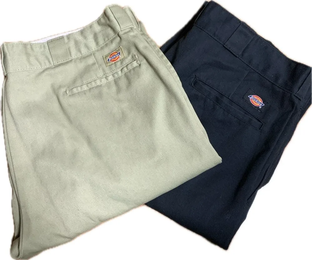 アメカジ ディッキーズ 874 ワークパンツ 2点セット ライム系 ブラック