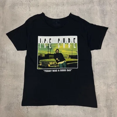 ICE CUBE เสื้อยืด Ice Cube สีดำ สีดำ