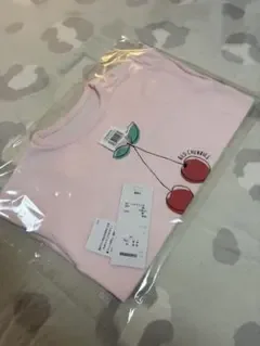 新品♡ベルメゾン♡さくらんぼ柄 長袖Tシャツ ピンク 95cm