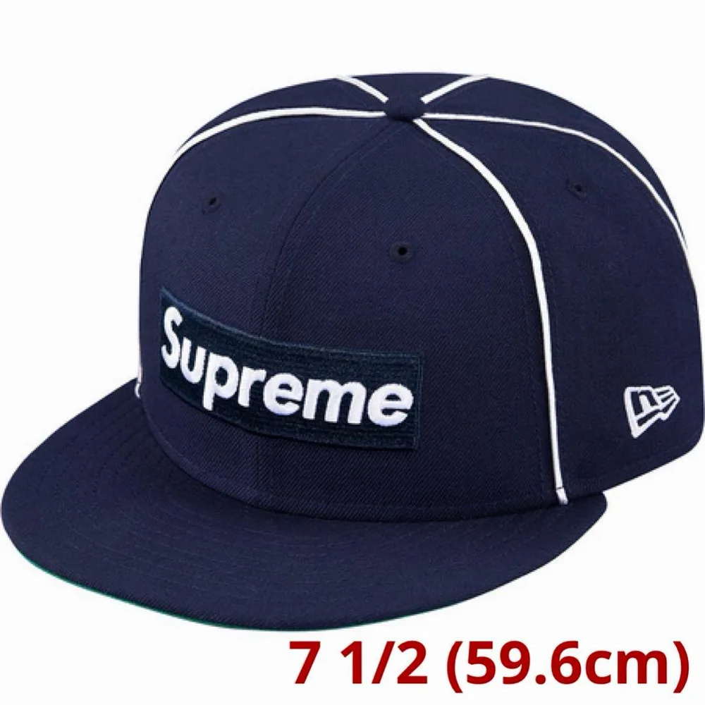 17ss Supreme Piping Box Logo New Era Cap