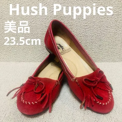 ❣️美品23.5cm Hush Puppiesスエードモカシンローファー