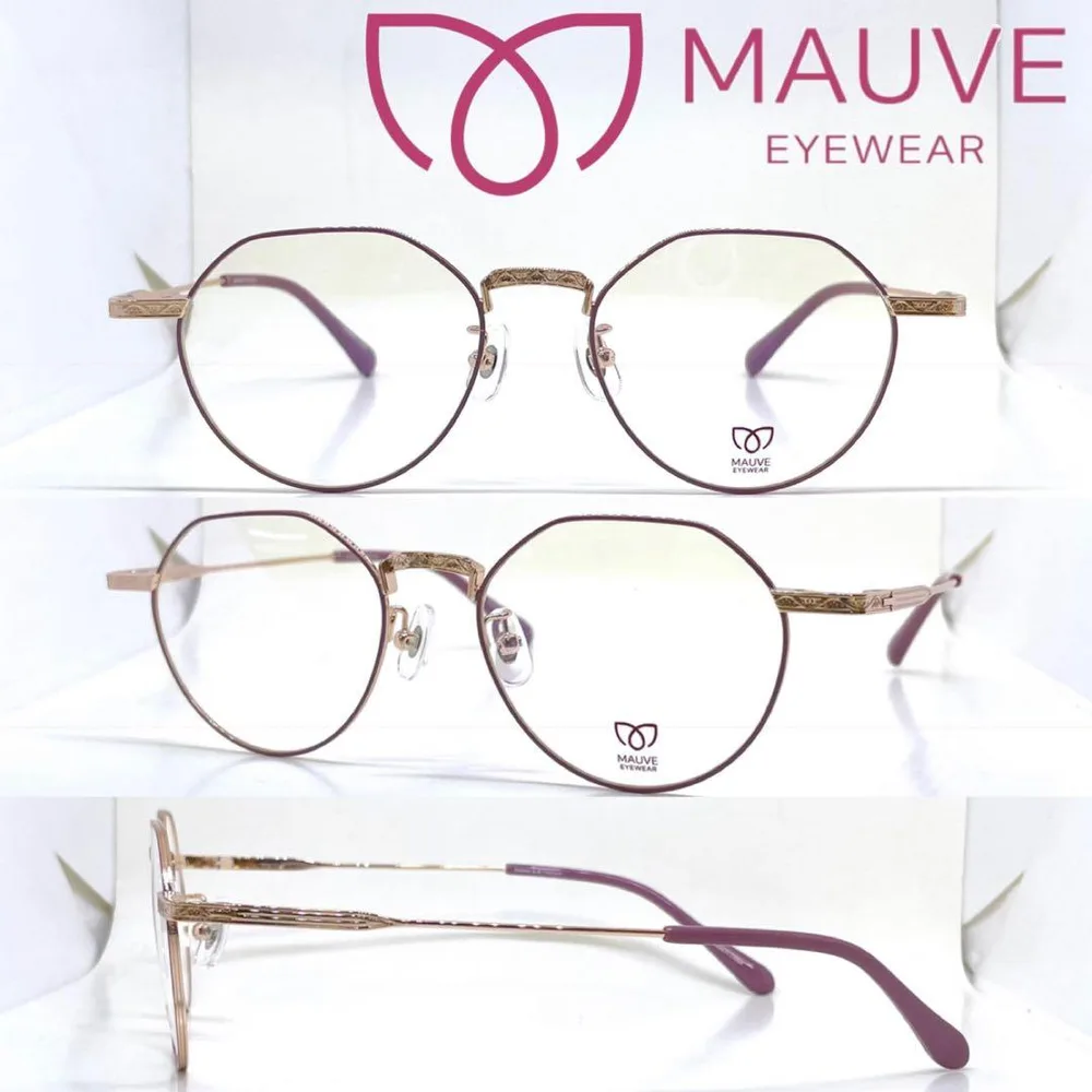 MAUVE Glasses Frame MV-08 C3 Pink/Rose Gold