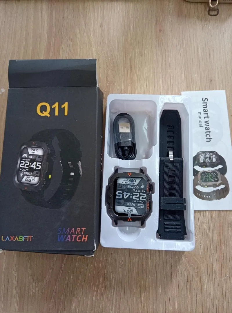 LAXAS Fit Q11 スマートウォッチ 本体 ブラック