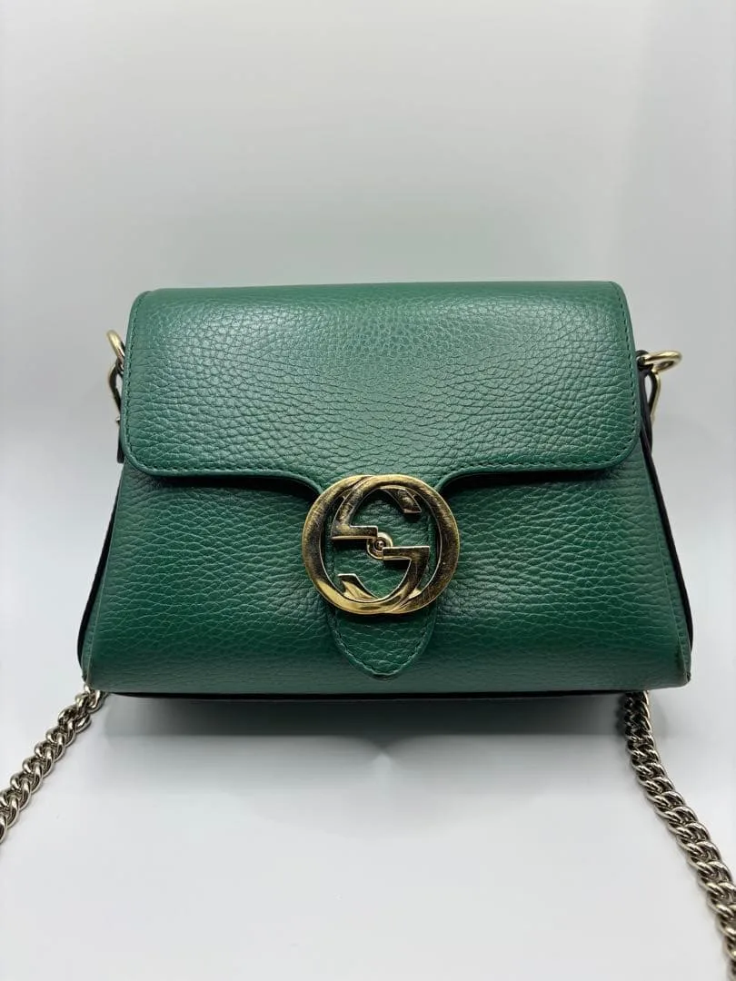 GUCCI グリーン ショルダーバッグ
