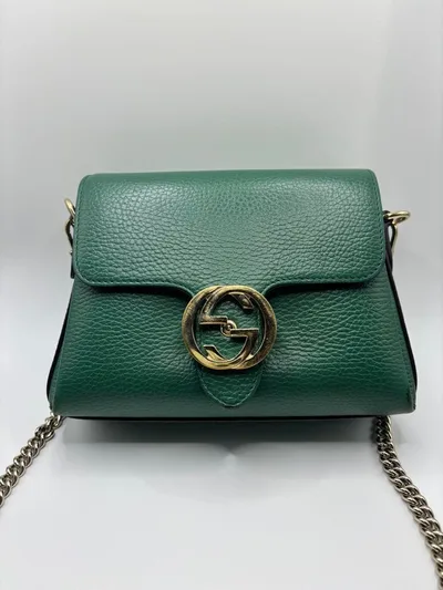 GUCCI グリーン ショルダーバッグ