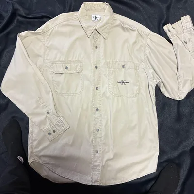 Calvin Klein Jeans 長袖シャツ ベージュ XL