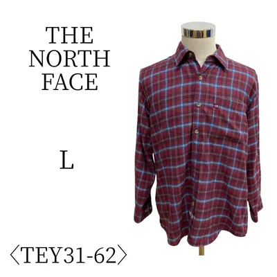 ★美品 THE NORTH FACE ノースフェイス チェック 長袖 シャツ L
