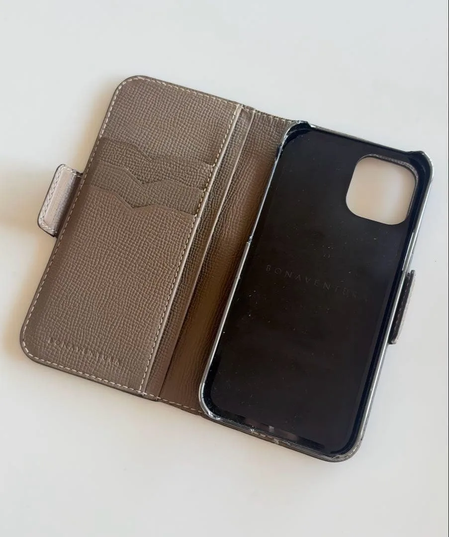 BONAVENTURA ブラウン iPhone12Pro手帳型ケース