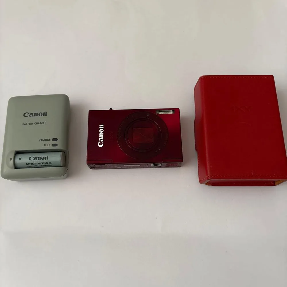 【美品・純正ケース・充電器付】Canon IXY 3 RED オールドコンデジ