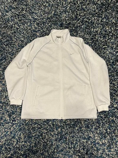 00s NIKE トラックジャケット チェック柄 ホワイト