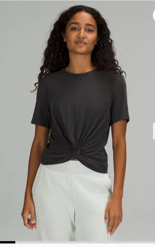 美品 lululemon ルルレモン 半袖 Tシャツ ダークグレー 8
