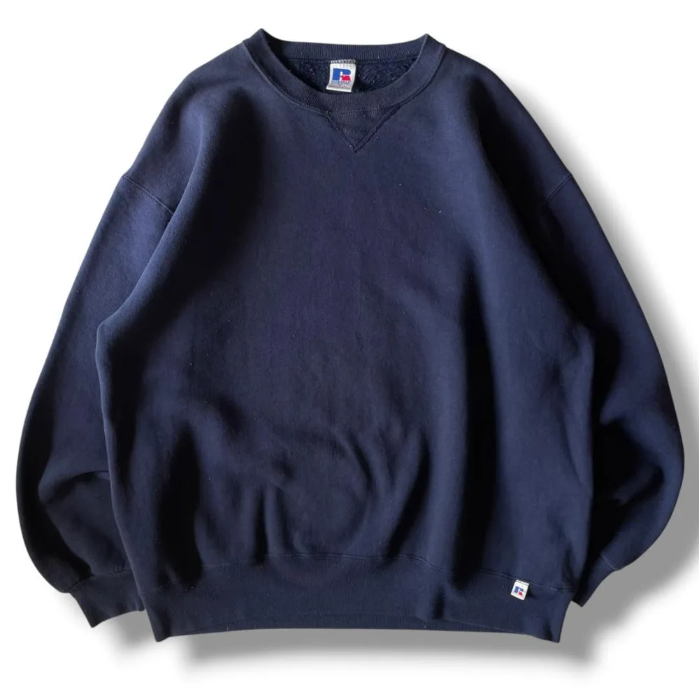 90s USA製 Russell Athletic ネイビー スウェット XL