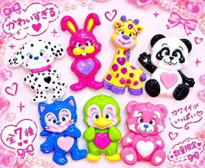 デコレーションパーツ アニマル 各2個ずつ
