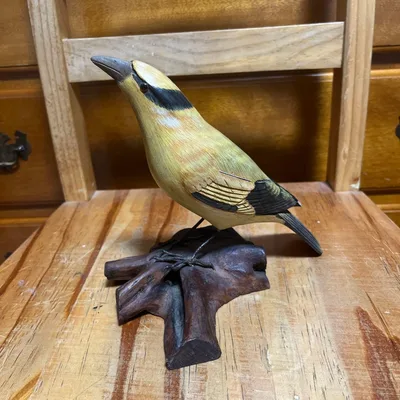 木彫り 鳥 置物 インテリア