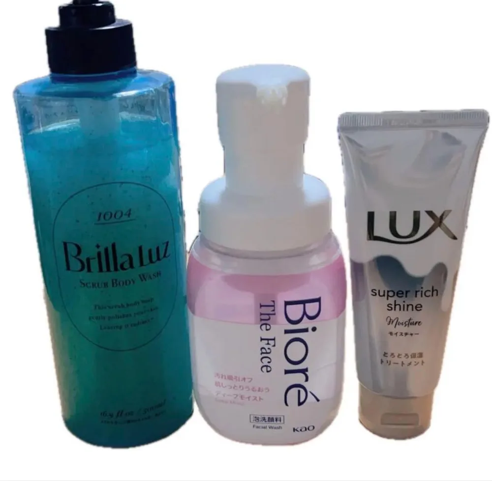 お風呂用品3点まとめ売り【Brilla luz・Biore・LUX】