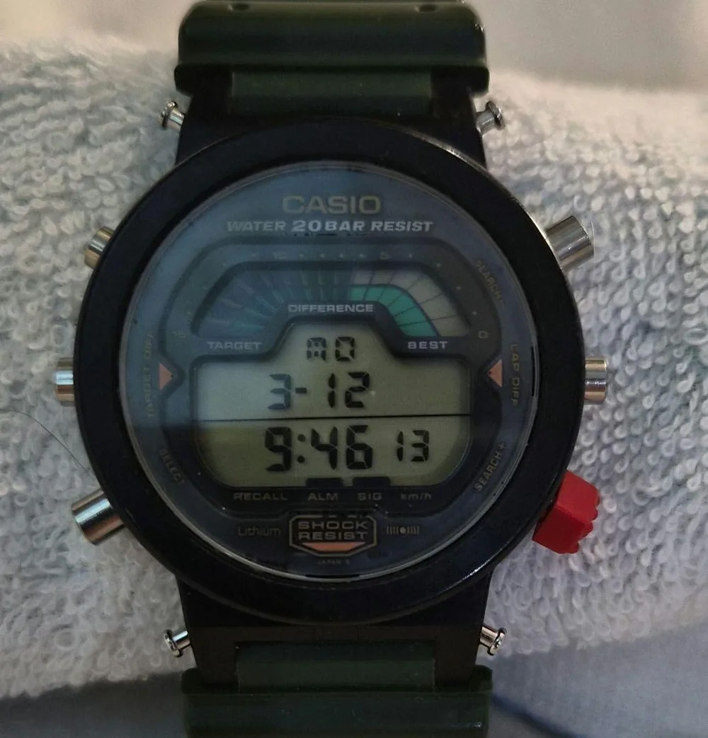 CASIO G-SHOCK DW-6000 デジタル腕時計 稼働中