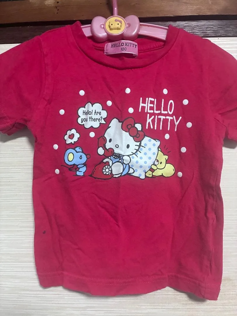 HELLO KITTY ピンク 半袖Tシャツ 100cm