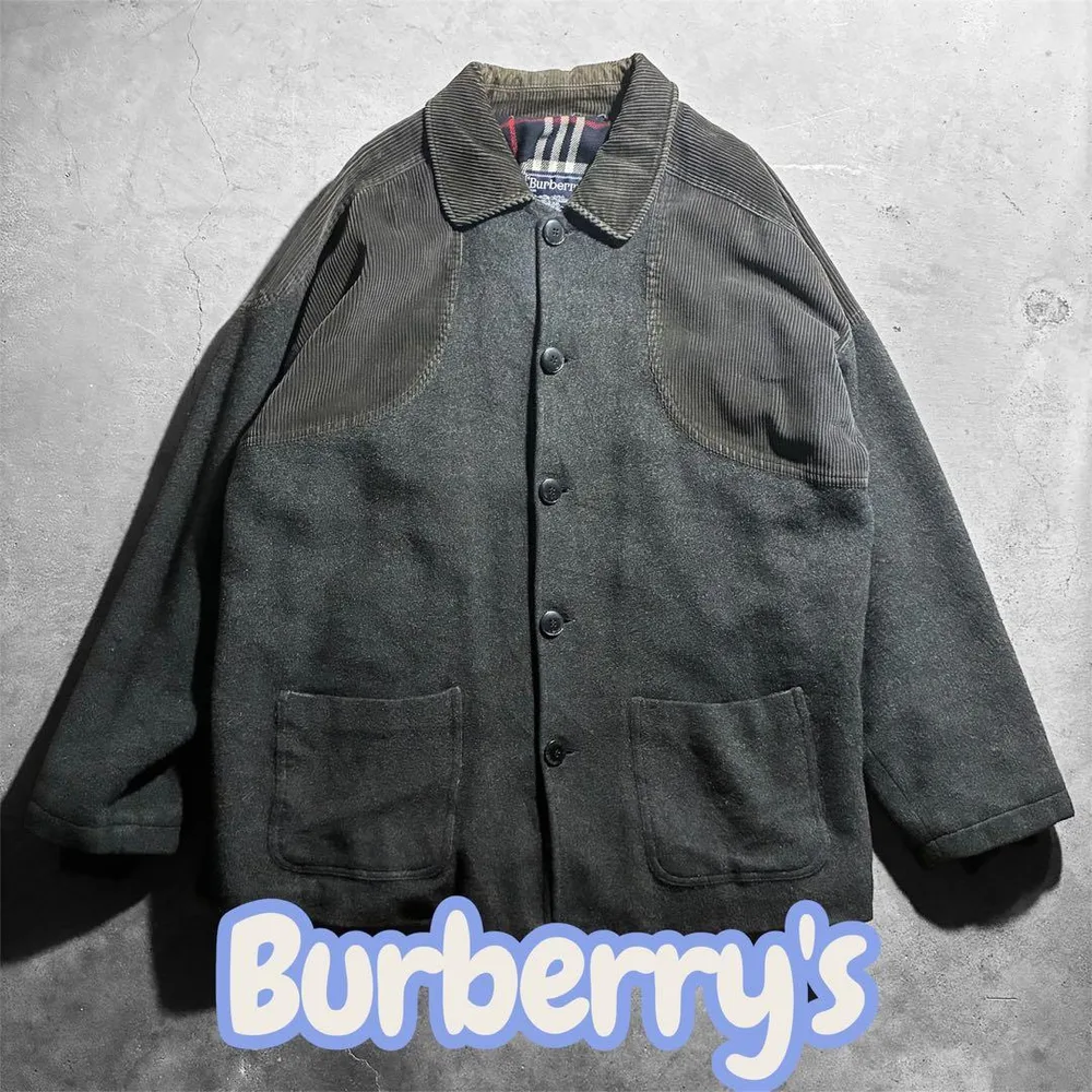Burberry's 80.90sウールジャケット コーデュロイ バルセロナ製