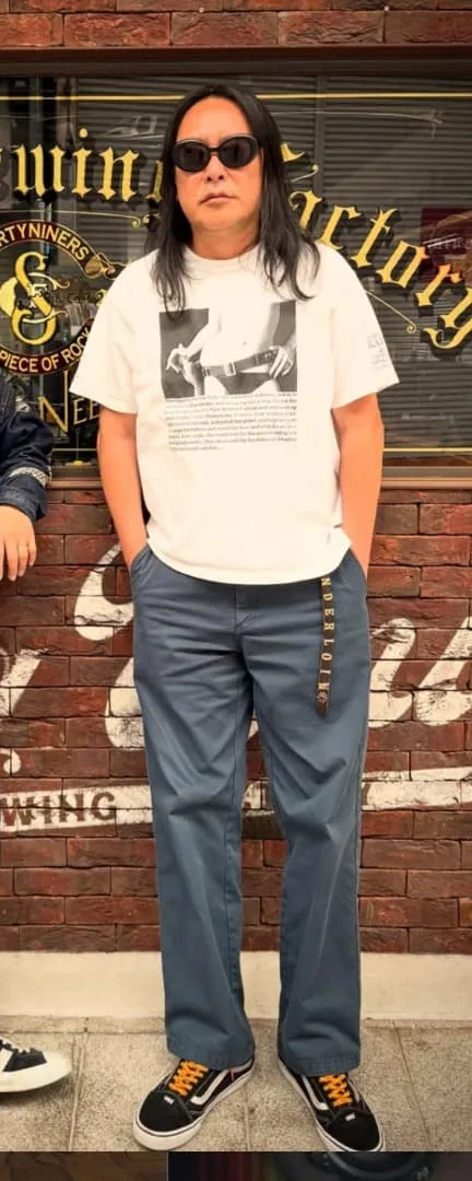 W36 supreme ワークパンツ ネイビー work pant 野口強