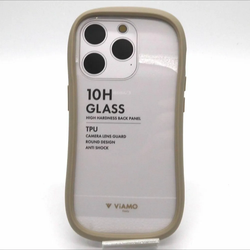 新品 iPhone 15 Pro 耐傷・耐衝撃ハイブリッドケース ベージュ N6