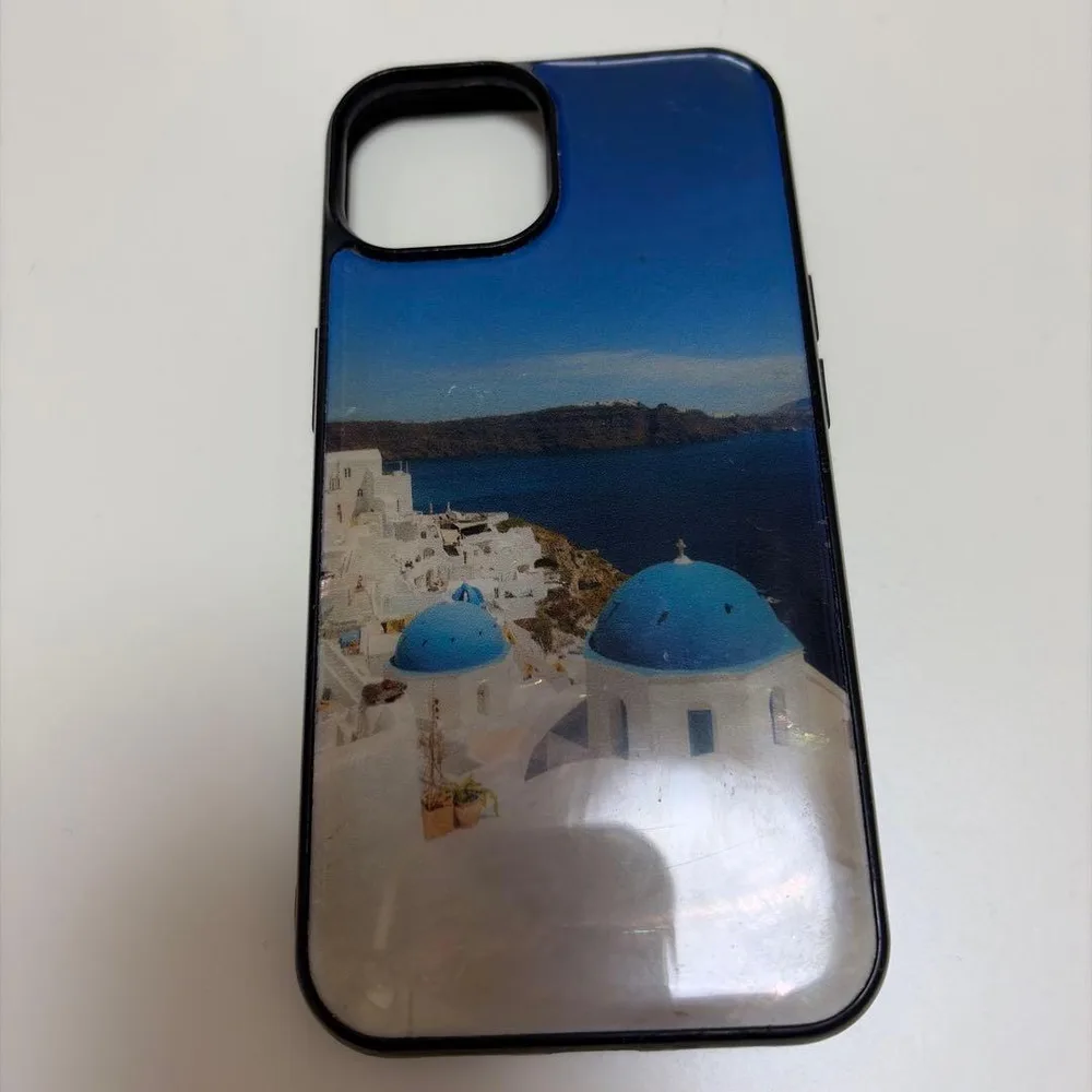 iKins iPhone用ケース サントリーニ島デザイン