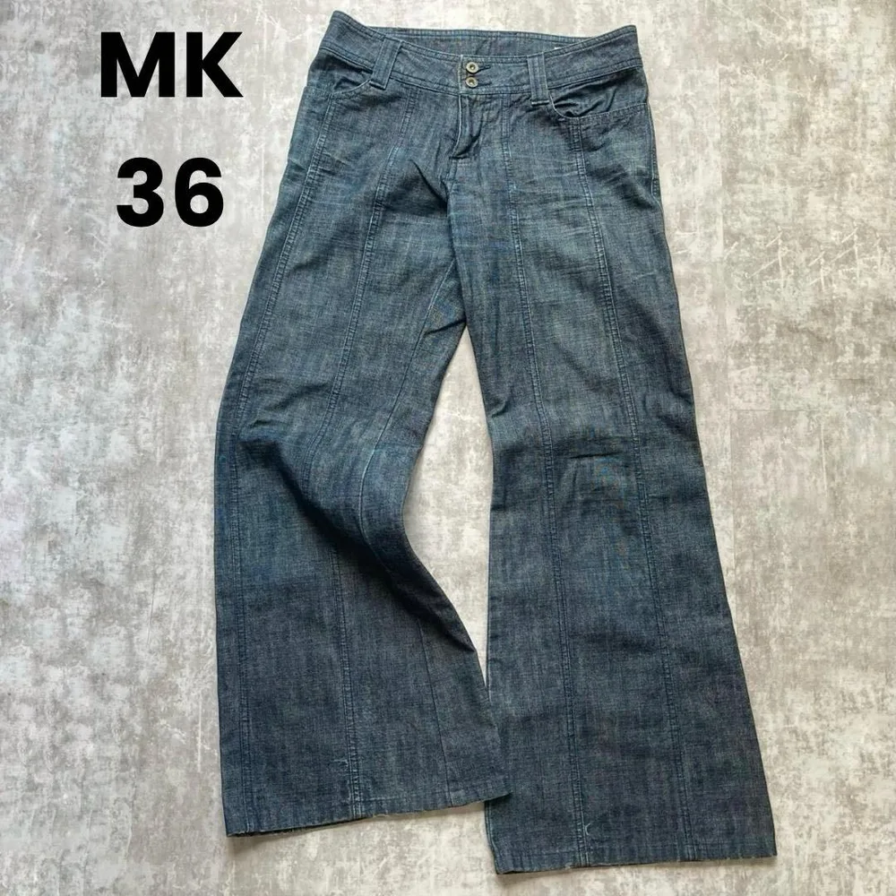 【美品】ミッシェルクラン Y2K 平成 ローライズ 美脚 フレア デニム 36
