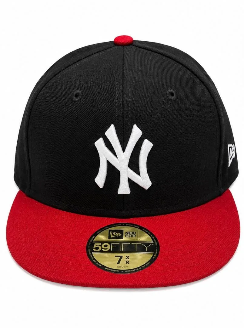 NEW ERA ニューヨークヤンキース 59FIFTY キャップ ブラックレッド