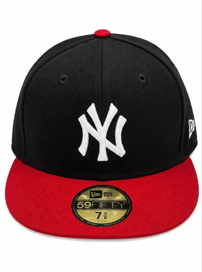 NEW ERA ニューヨークヤンキース 59FIFTY キャップ ブラックレッド